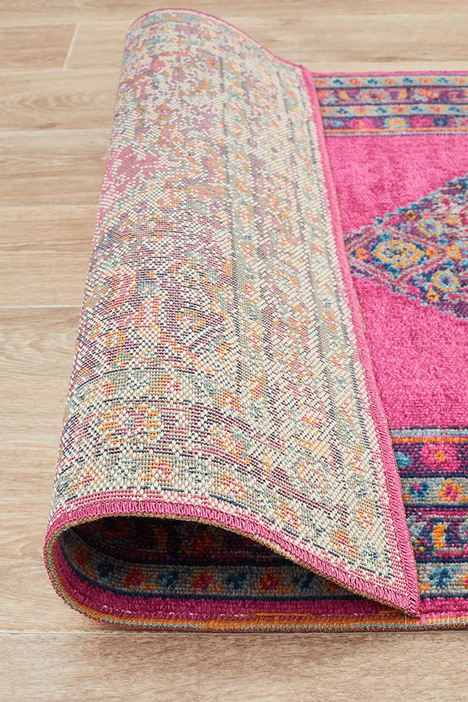 Eternal Whisper Diamond Pink Runner Rug