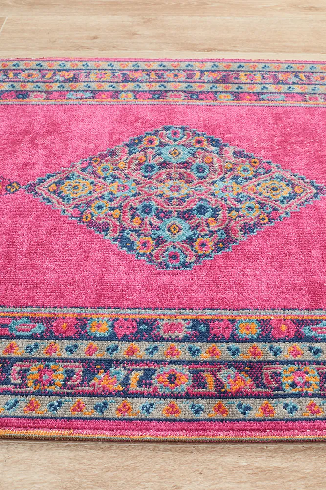 Eternal Whisper Diamond Pink Runner Rug