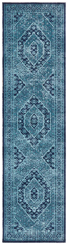 Eternal Whisper Vision Blue Runner Rug