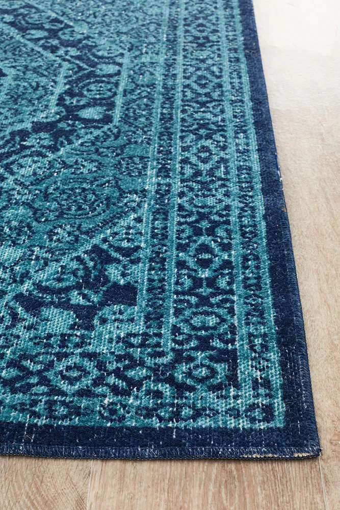 Eternal Whisper Vision Blue Runner Rug