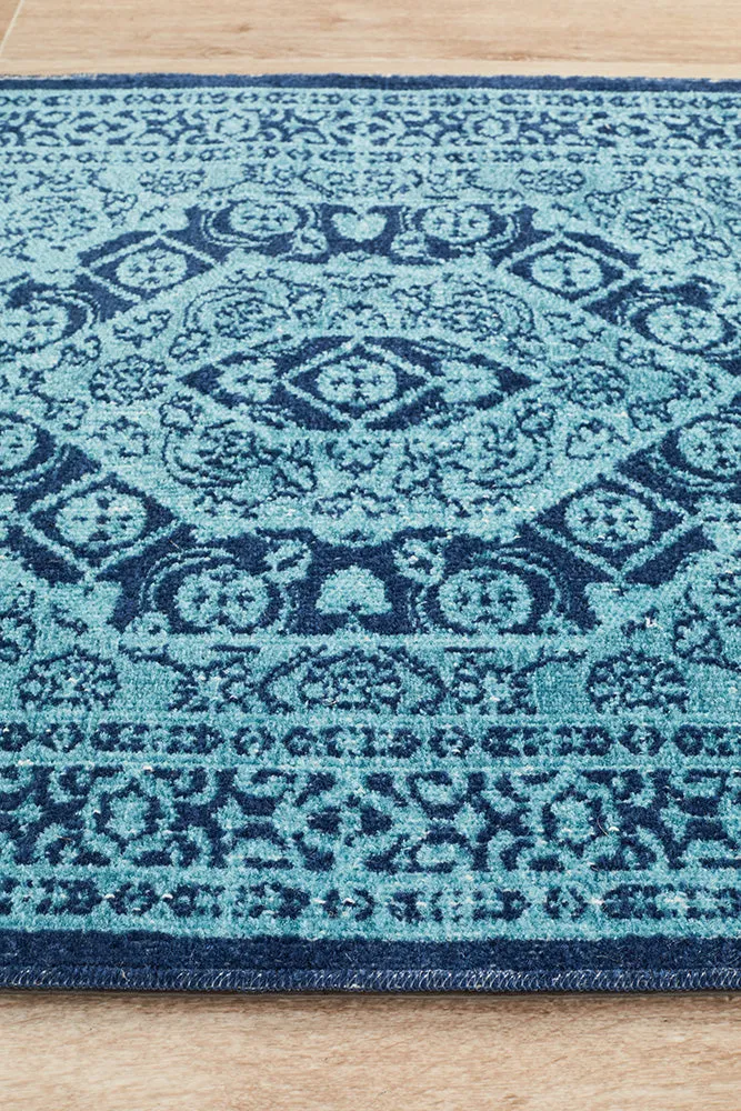 Eternal Whisper Vision Blue Runner Rug