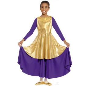 Eurotard - Guilding Light Metallic Praise Tunic - Adult (14824) - Gold