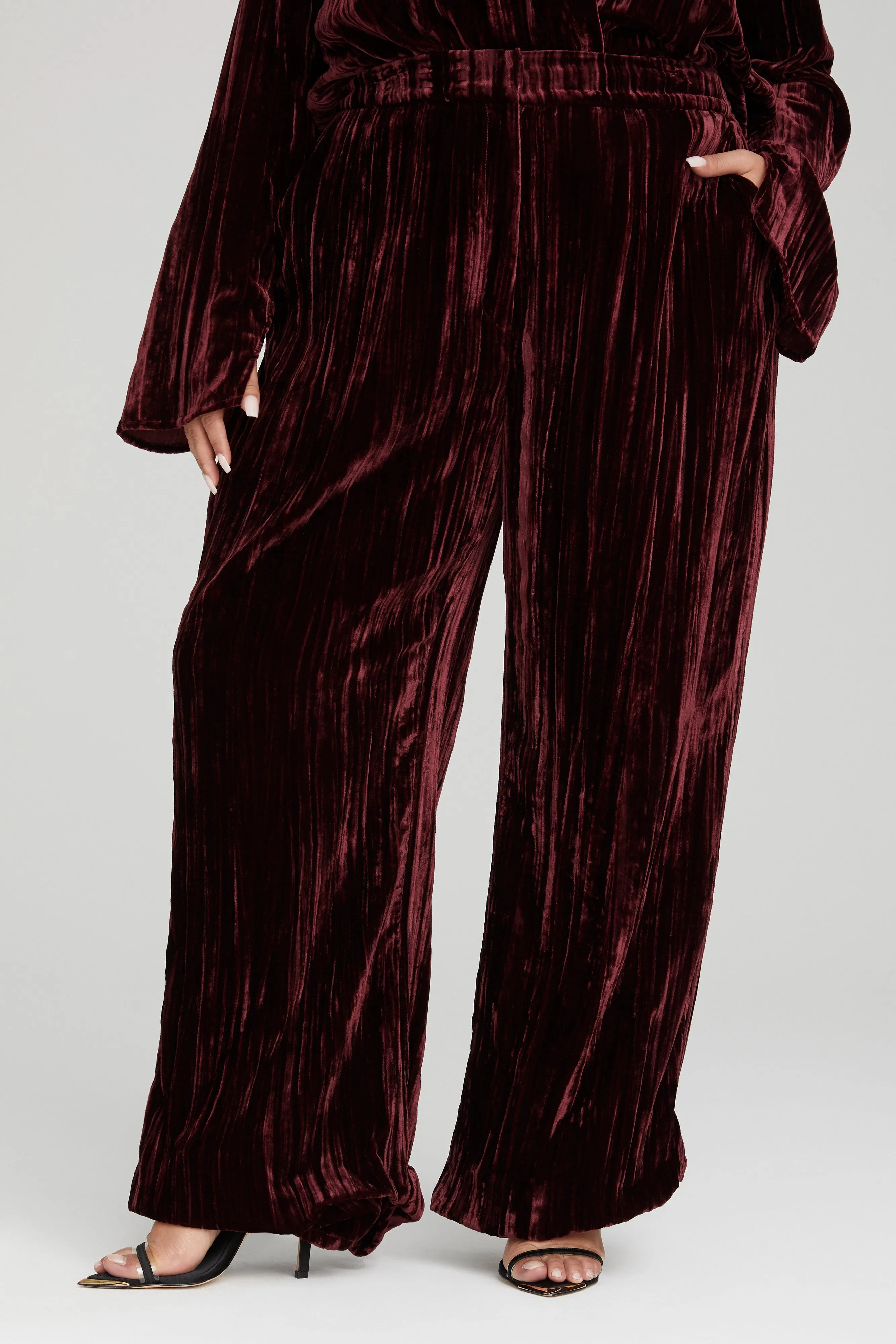 FLARE VELVET PANT | PORT001