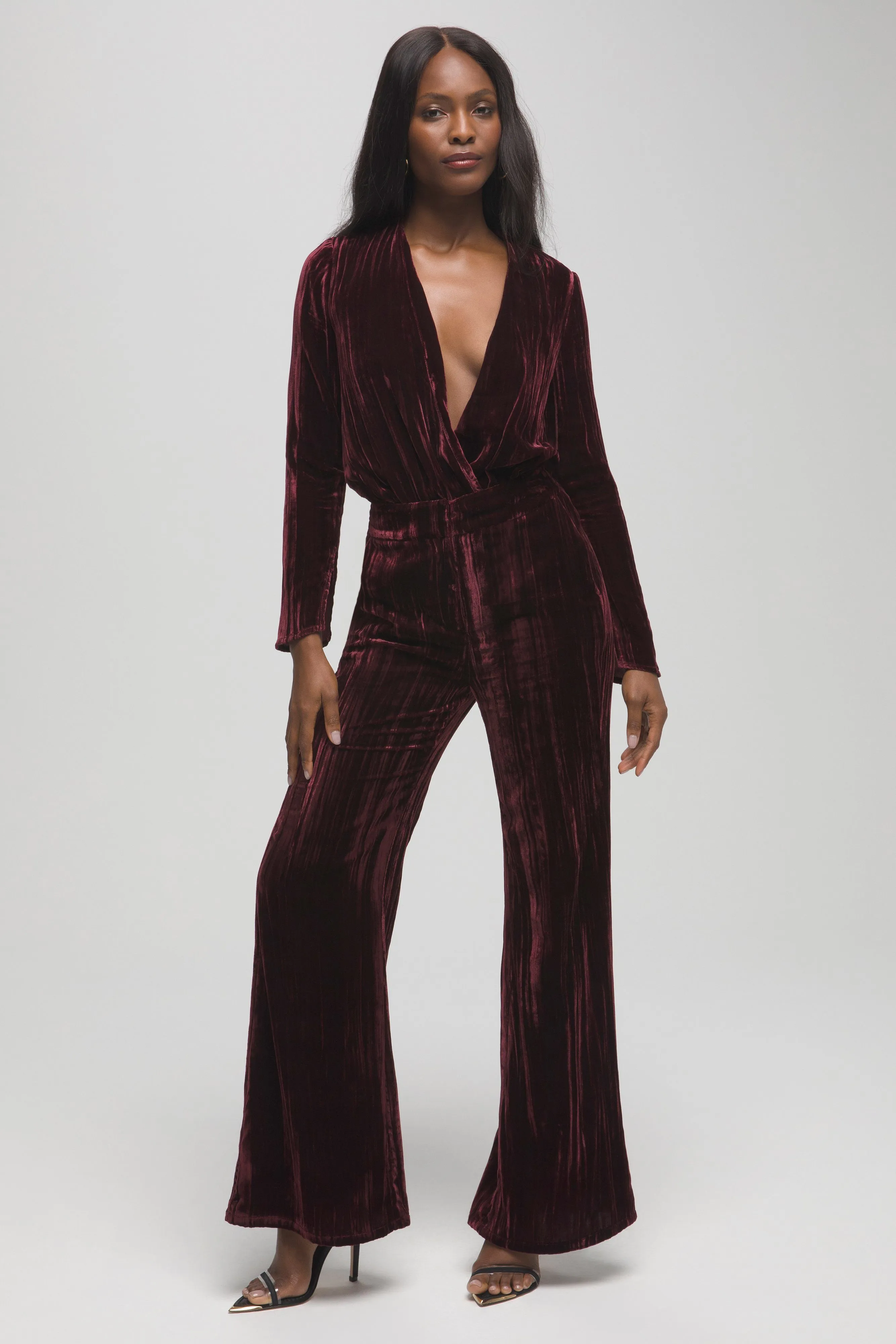 FLARE VELVET PANT | PORT001