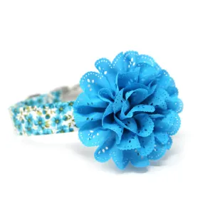 Flower Collar Turquoise Meadow