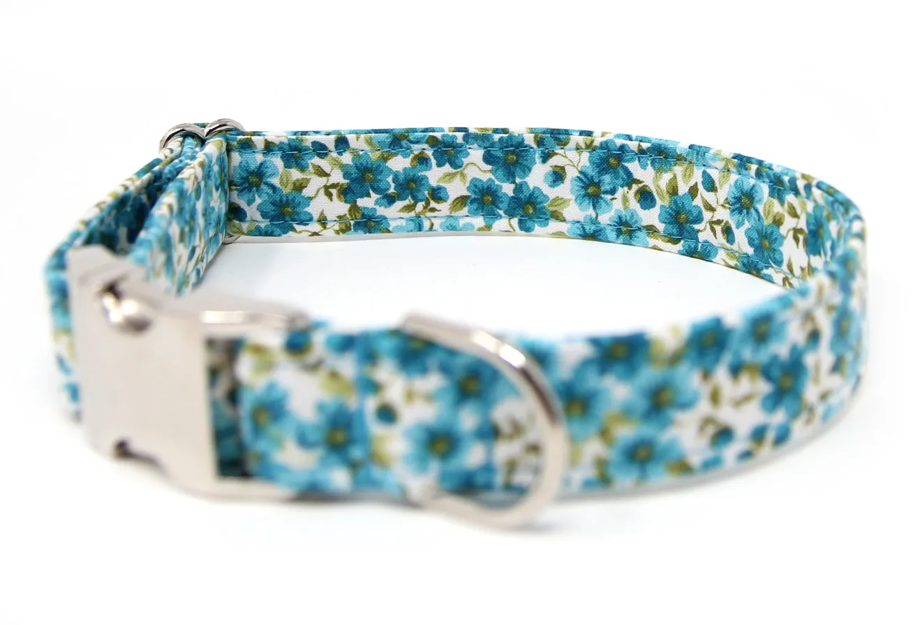 Flower Collar Turquoise Meadow