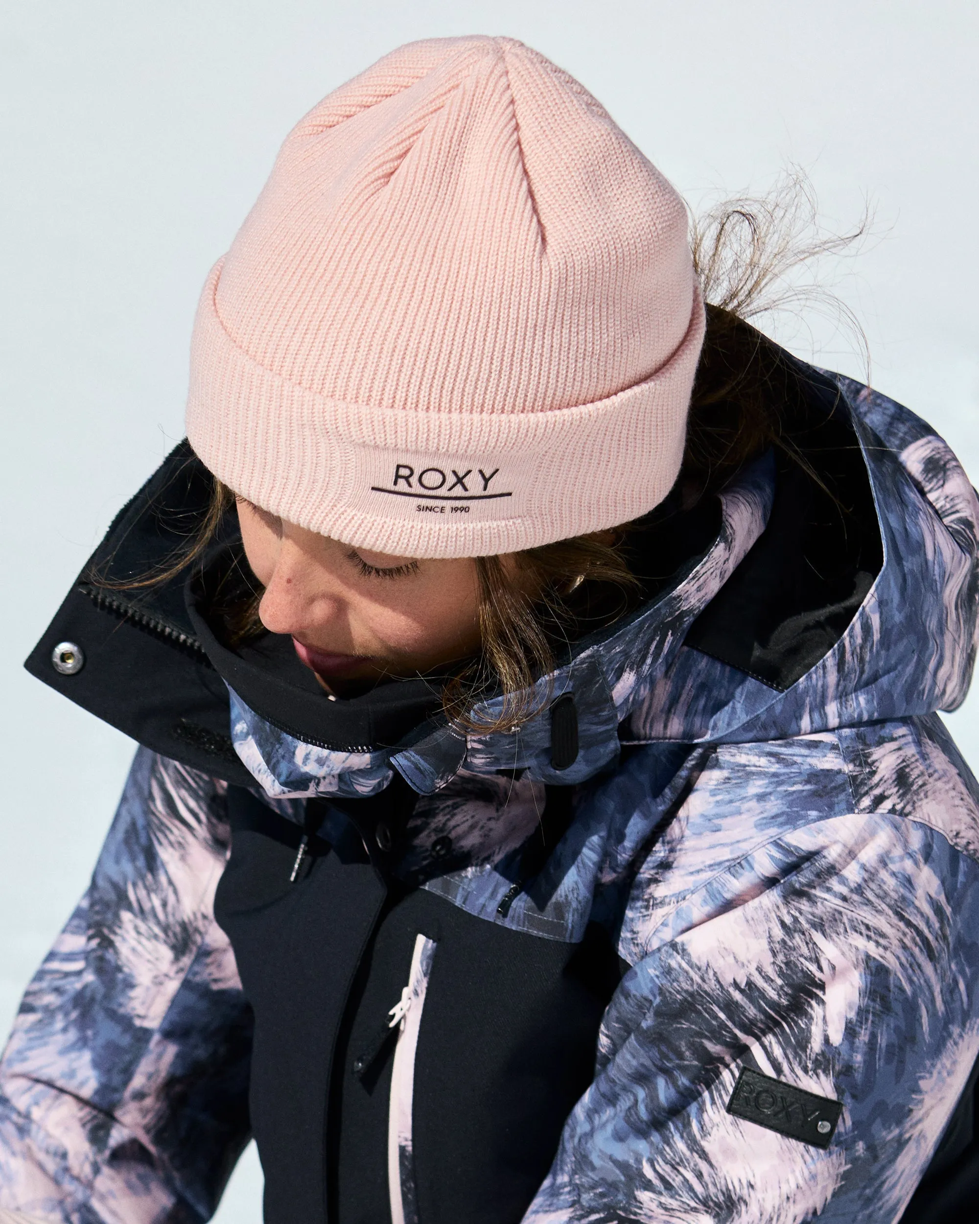 Folker Rib Knit Beanie - Pink Salt