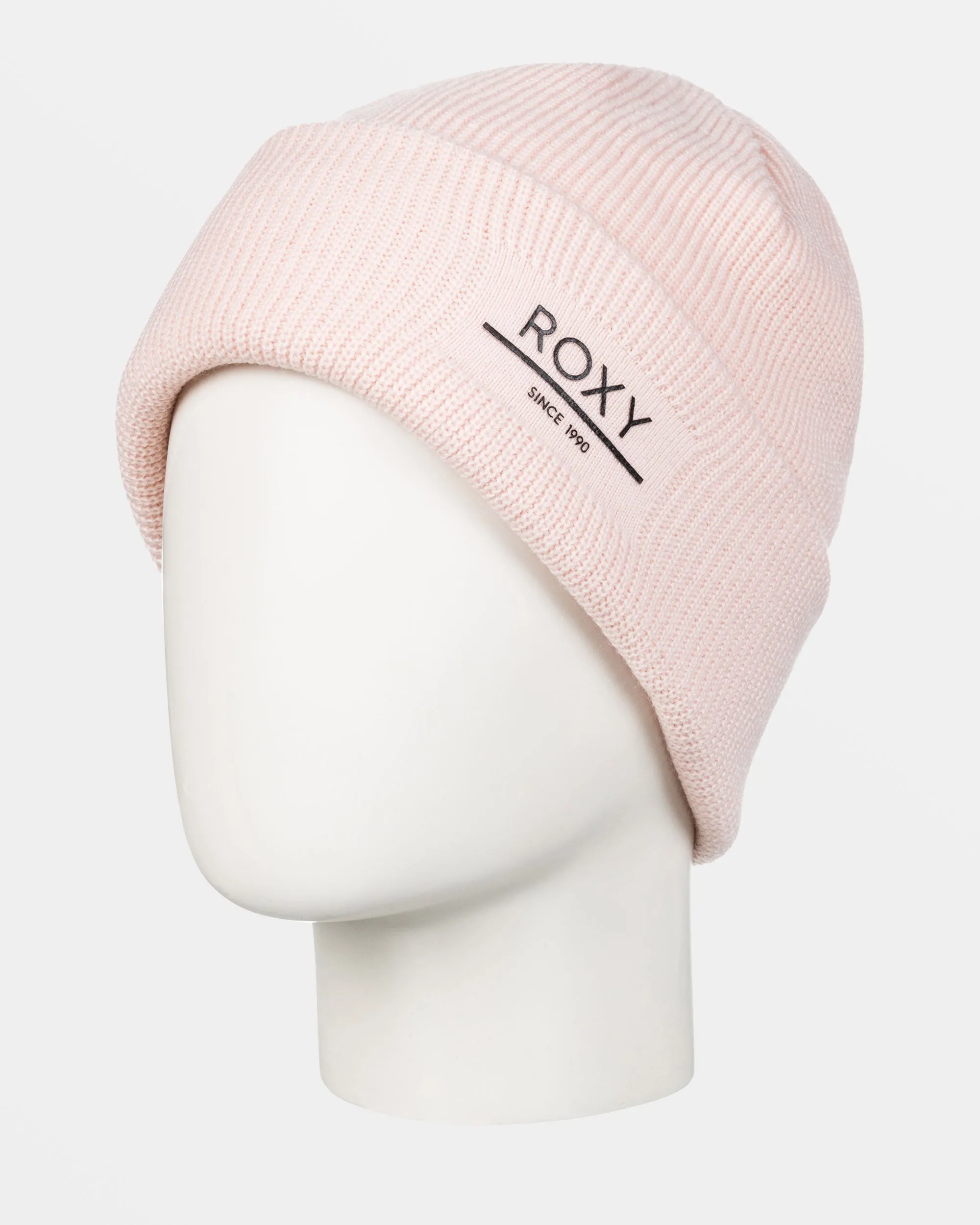 Folker Rib Knit Beanie - Pink Salt