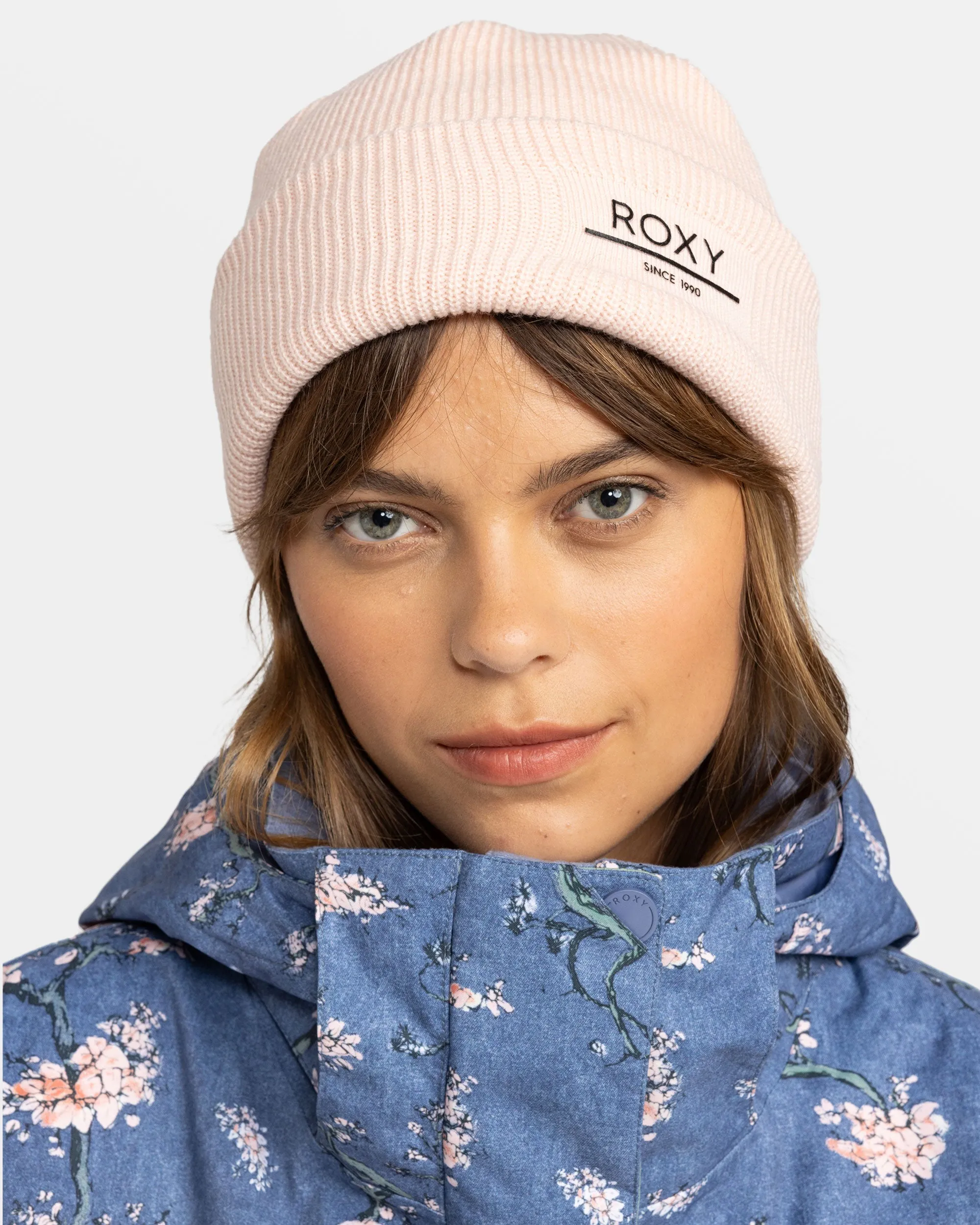 Folker Rib Knit Beanie - Pink Salt