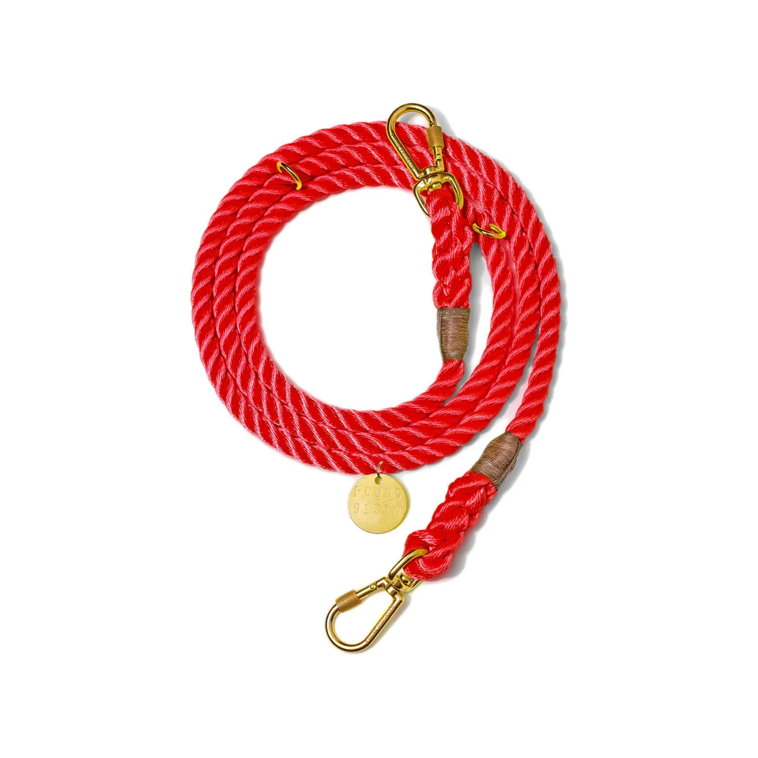 Found My Animal New York Rope Adjustable - Red