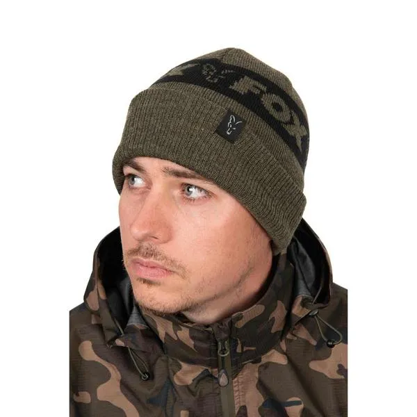 Fox Green and Black Beanie Hat