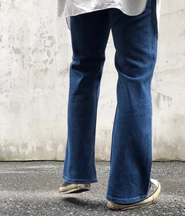 FUMIKA_UCHIDA/STRETCH DENIM FLARED PANTS(INDIGO)