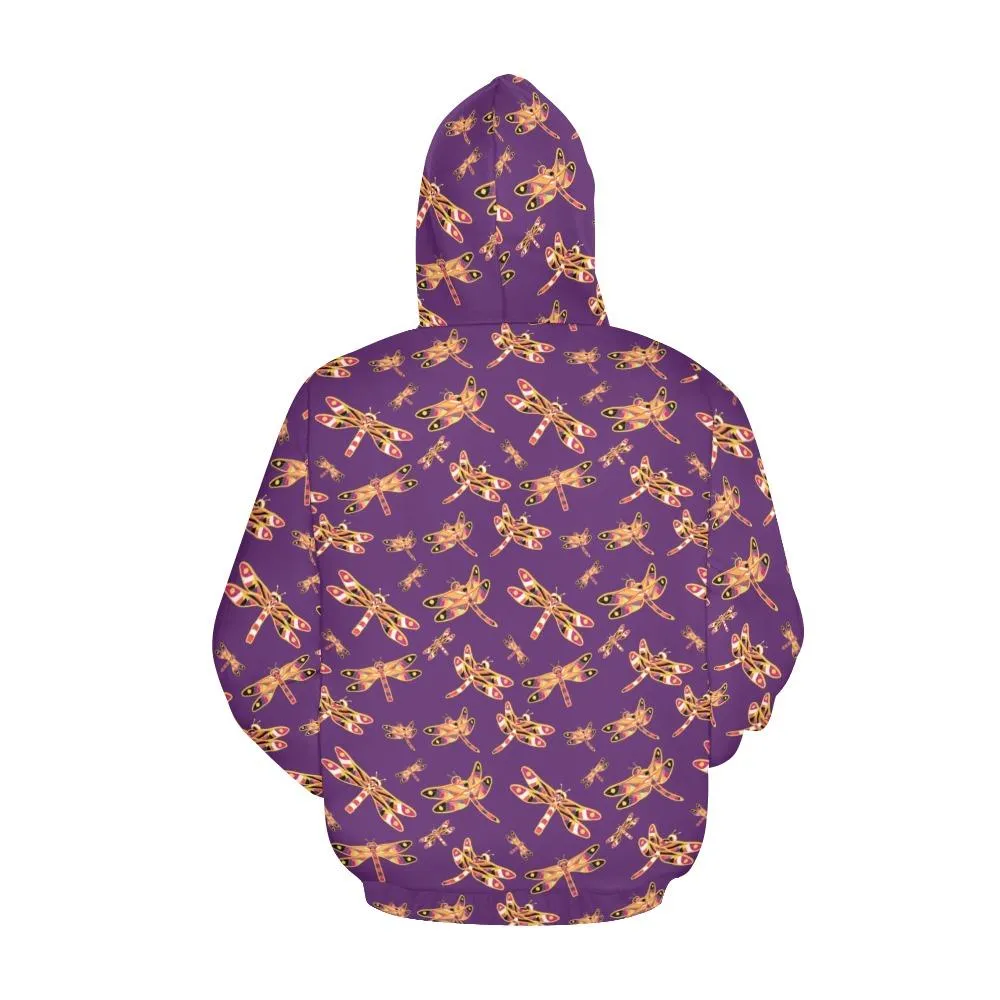 Gathering Yellow Purple Hoodie for Women (USA Size)