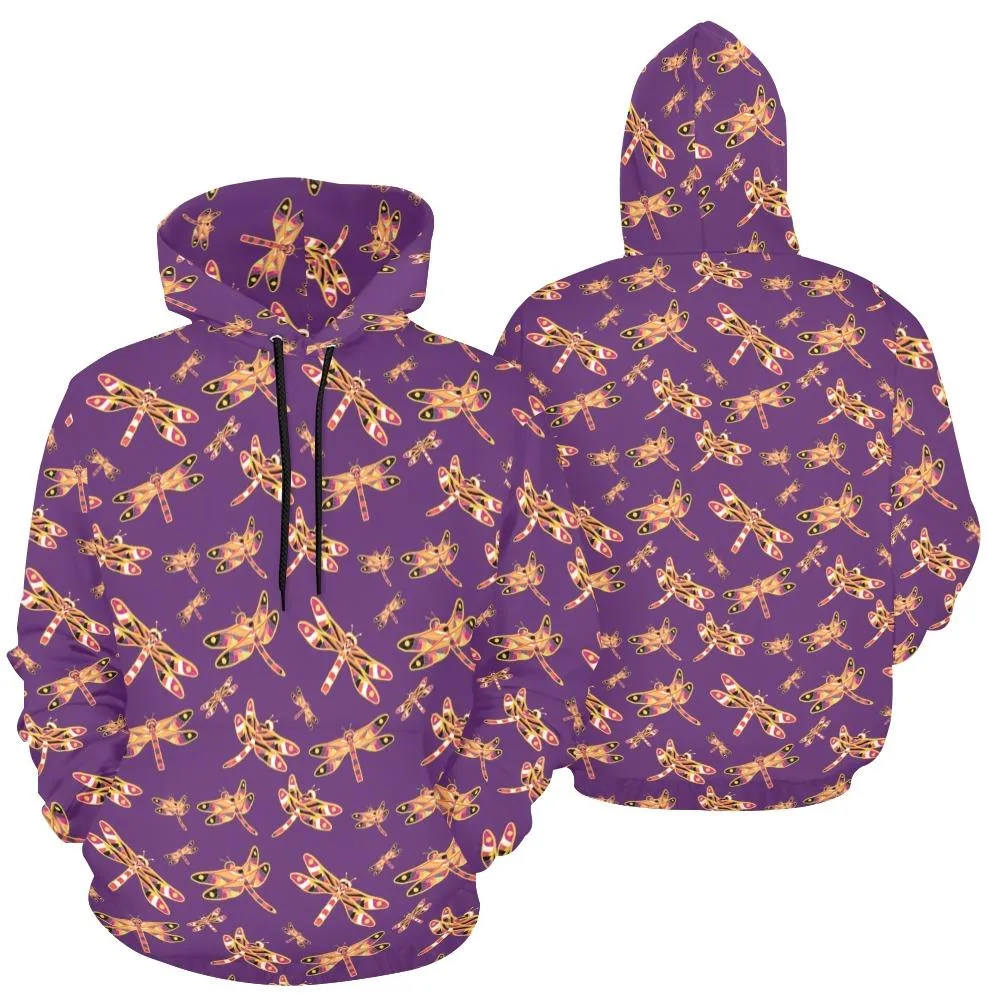 Gathering Yellow Purple Hoodie for Women (USA Size)