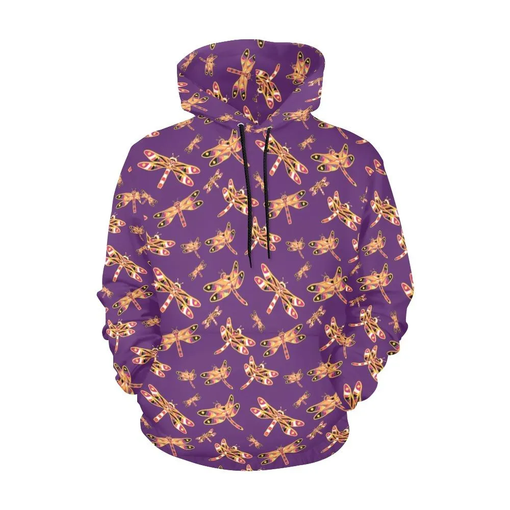 Gathering Yellow Purple Hoodie for Women (USA Size)