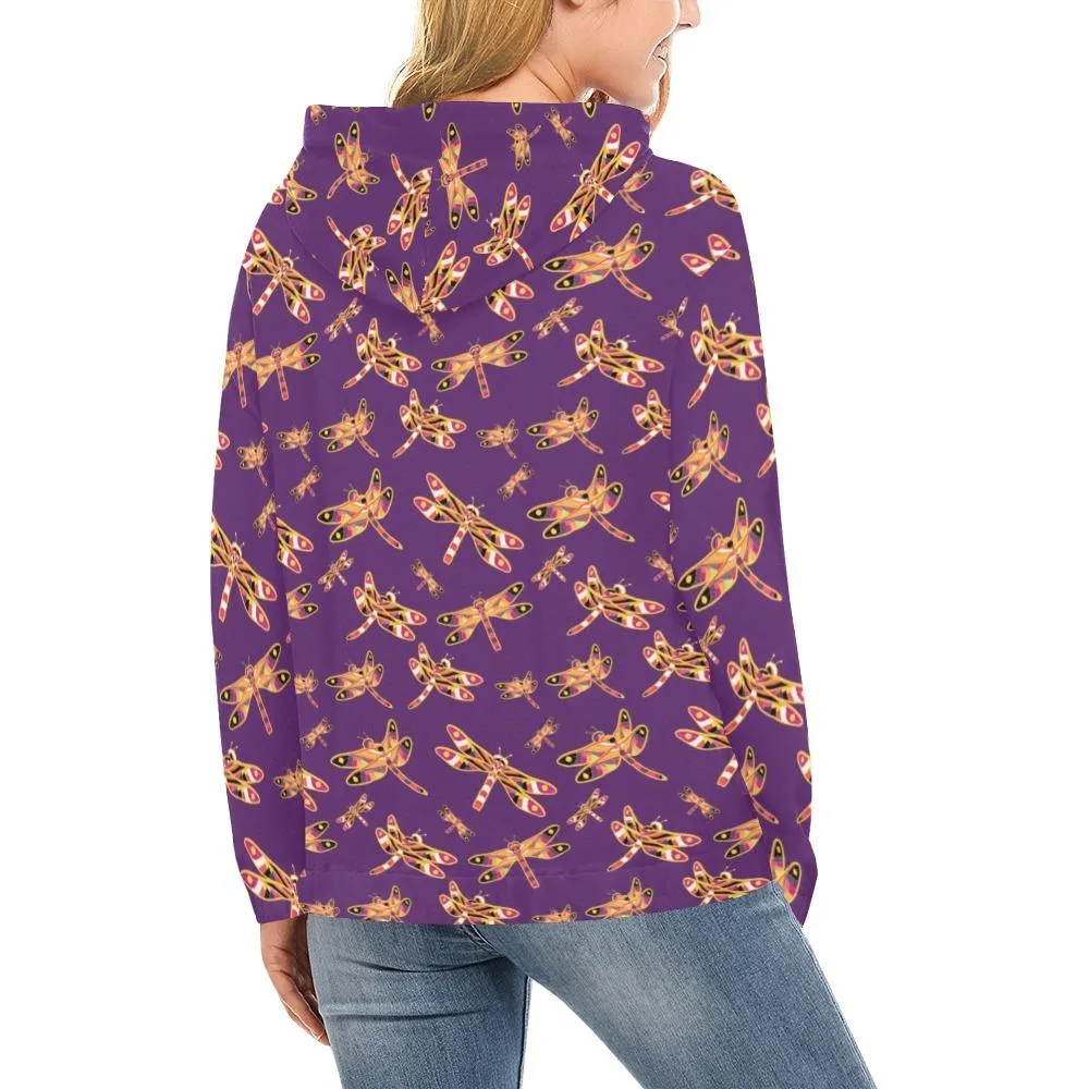 Gathering Yellow Purple Hoodie for Women (USA Size)