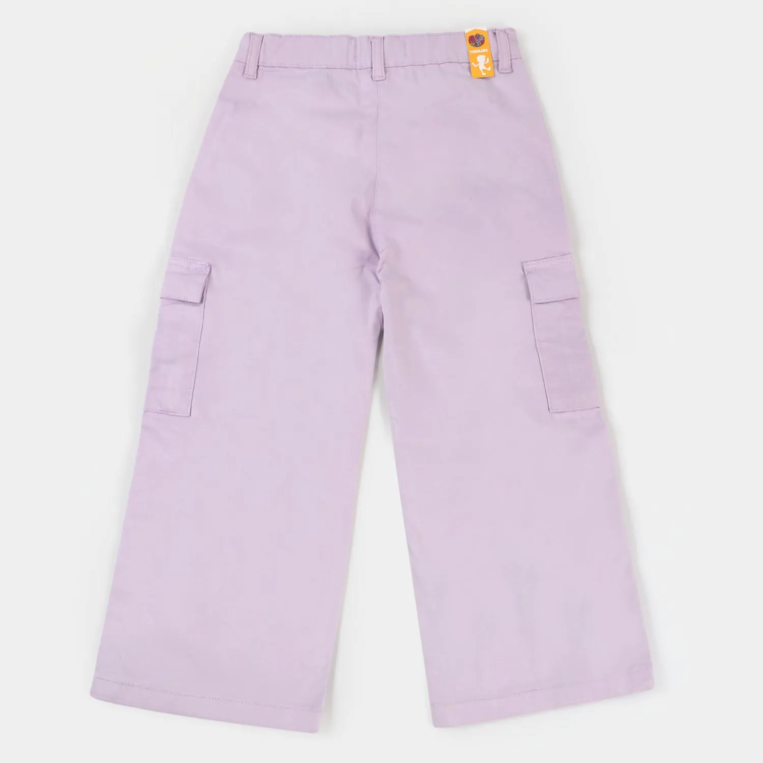 Girls Cotton Pant Super Girl - Lilac