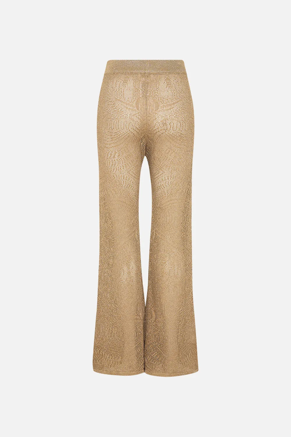 GOLD POINTELLE KNIT PANT VALLEY OF THE KINGS