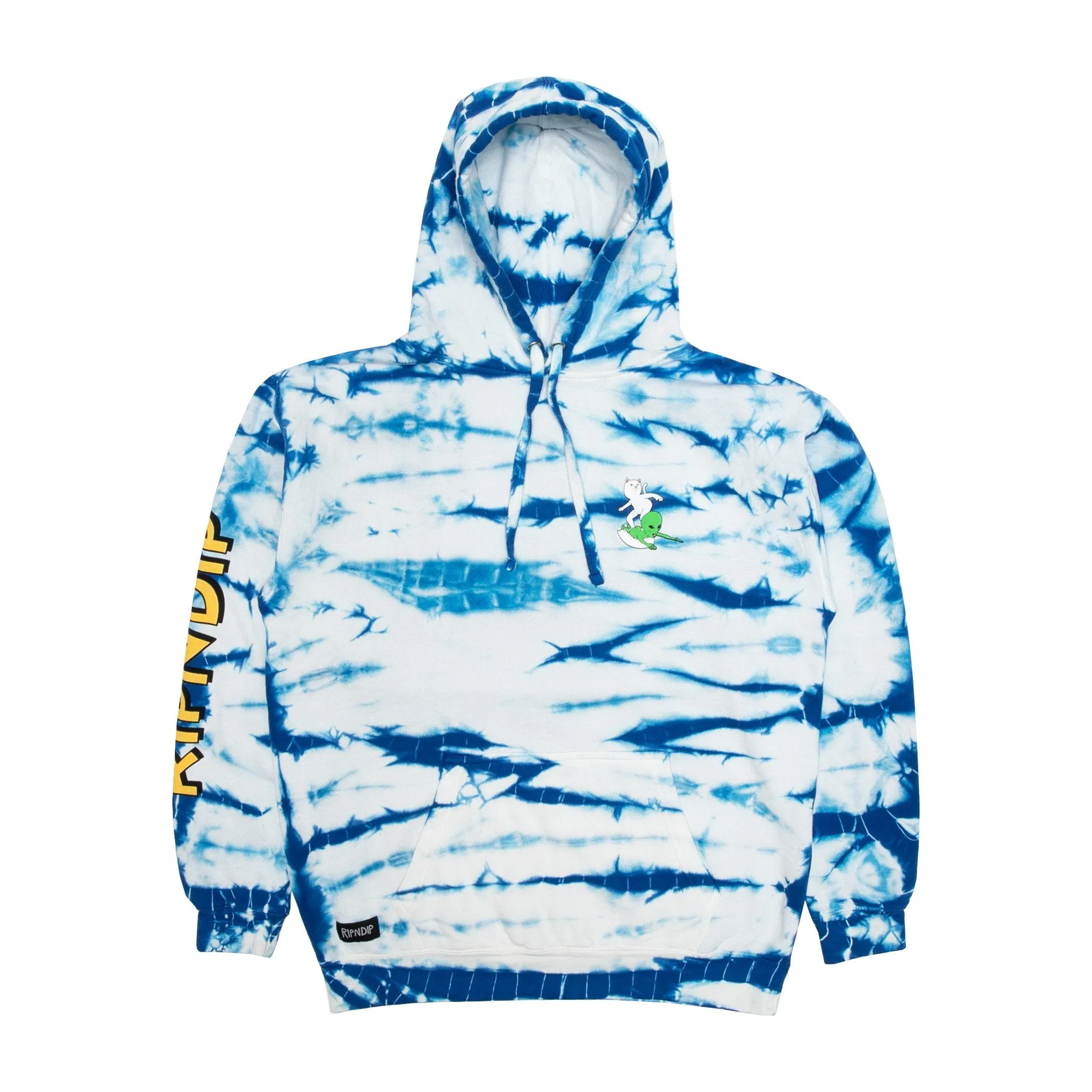 Hang Ten Hoodie (Baby Blue Stripe Wash)