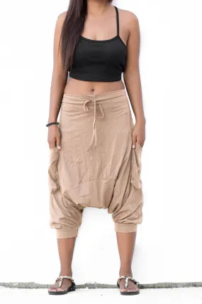 Harem Pants Short Men & Women Khaki