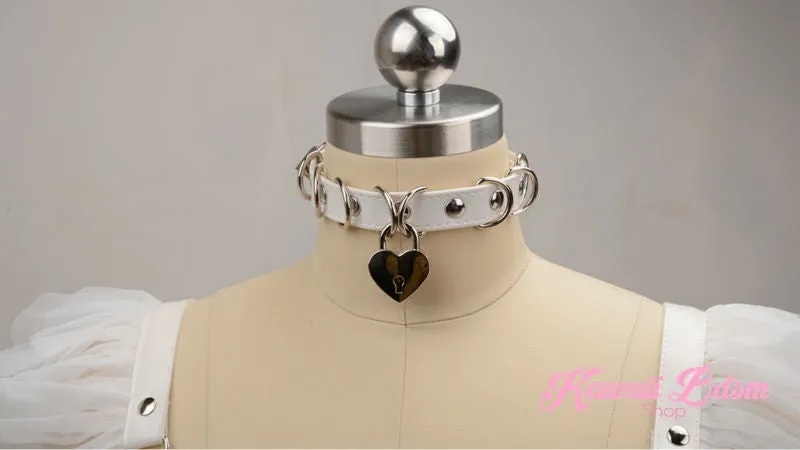 Heart Padlock Collar