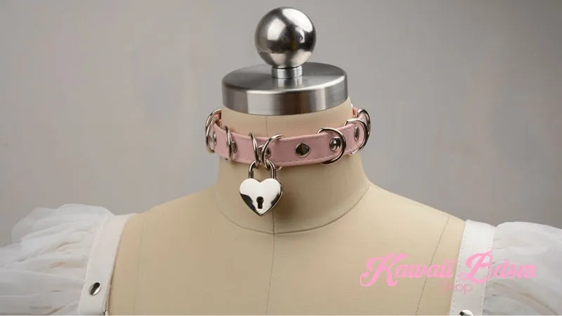 Heart Padlock Collar