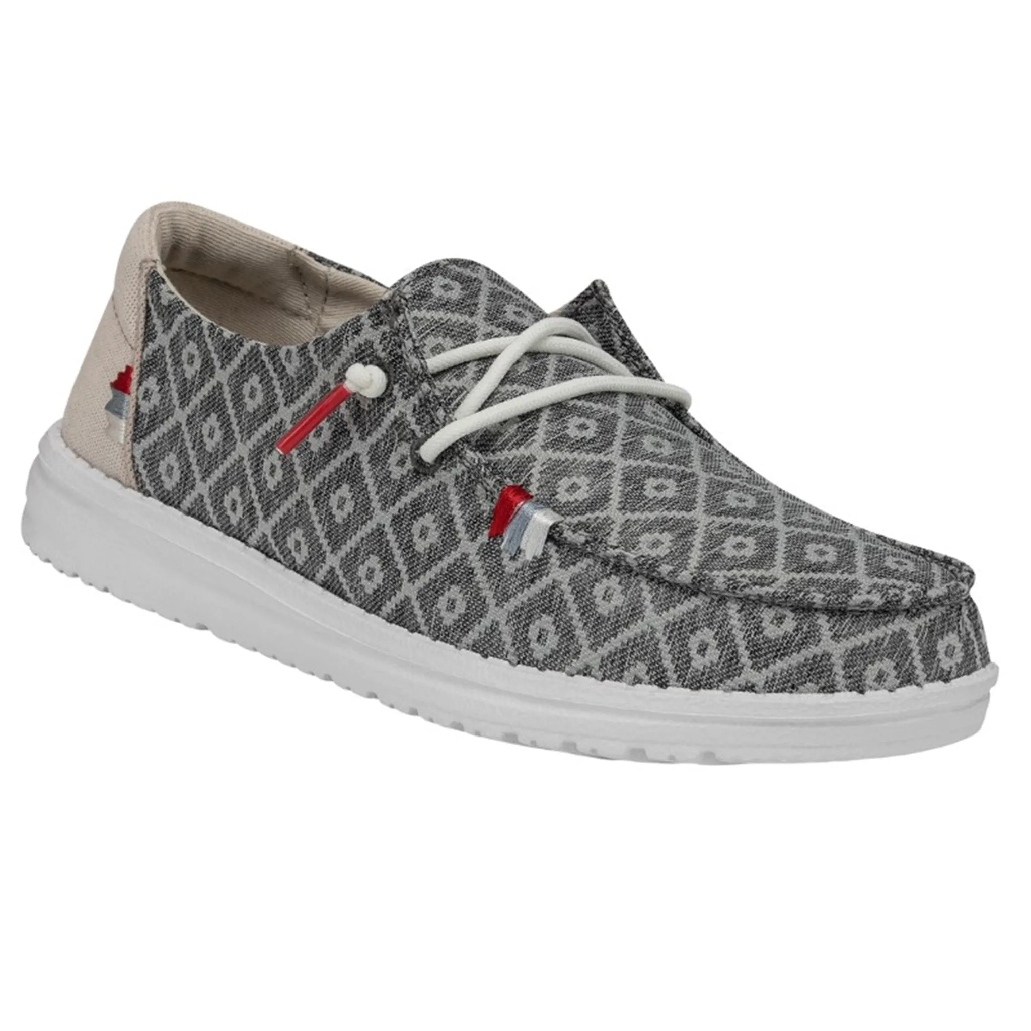 Hey Dude Women's Wendy Boho Embroidery Dark Grey Shoes