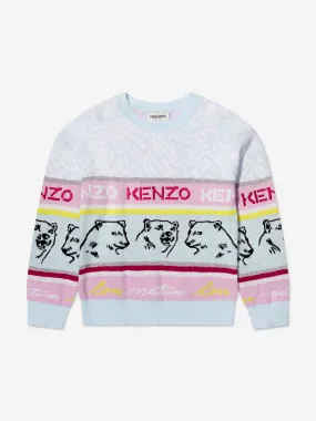 KENZO Girls Knitted Iconics Jumper