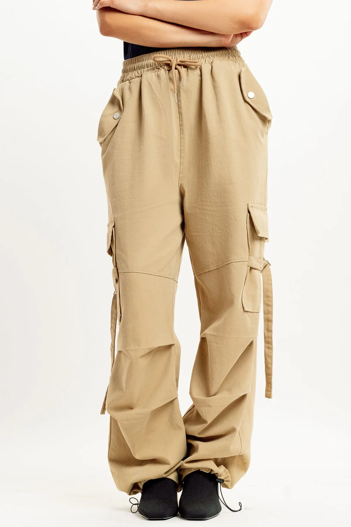 Khaki Street Style Cargo Pant