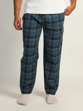 KOLBY THOMAS CARGO PLAID PANT - BLUE