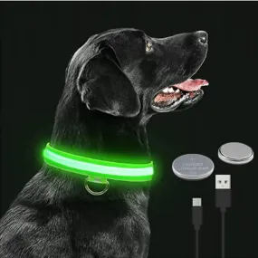 LED Adjustable Glowing Dog Collar