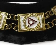 LOCOP Chain Collar - Gold/Silver on Black   Free Case