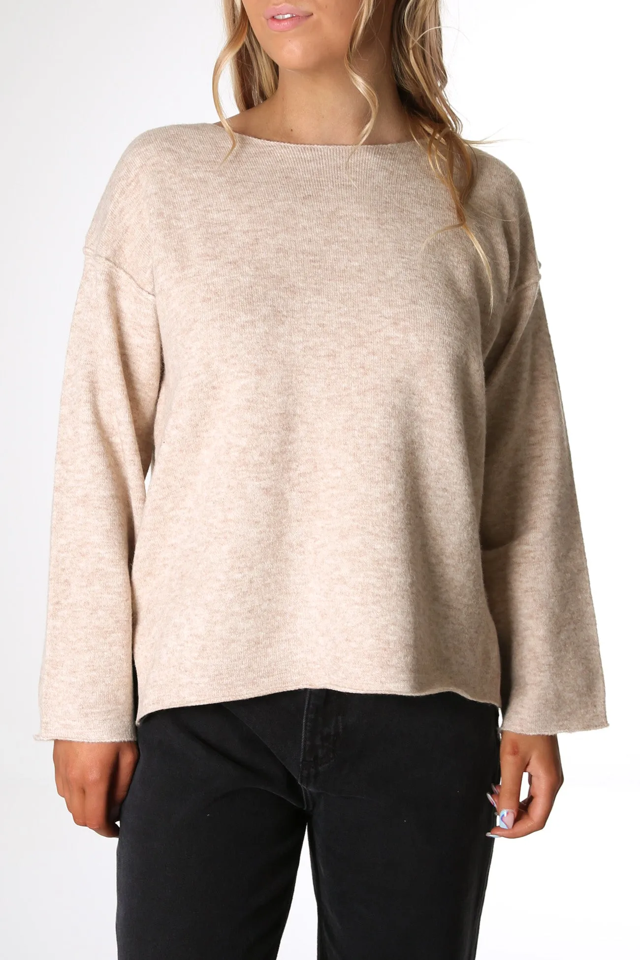 Logan Knit Top Sand