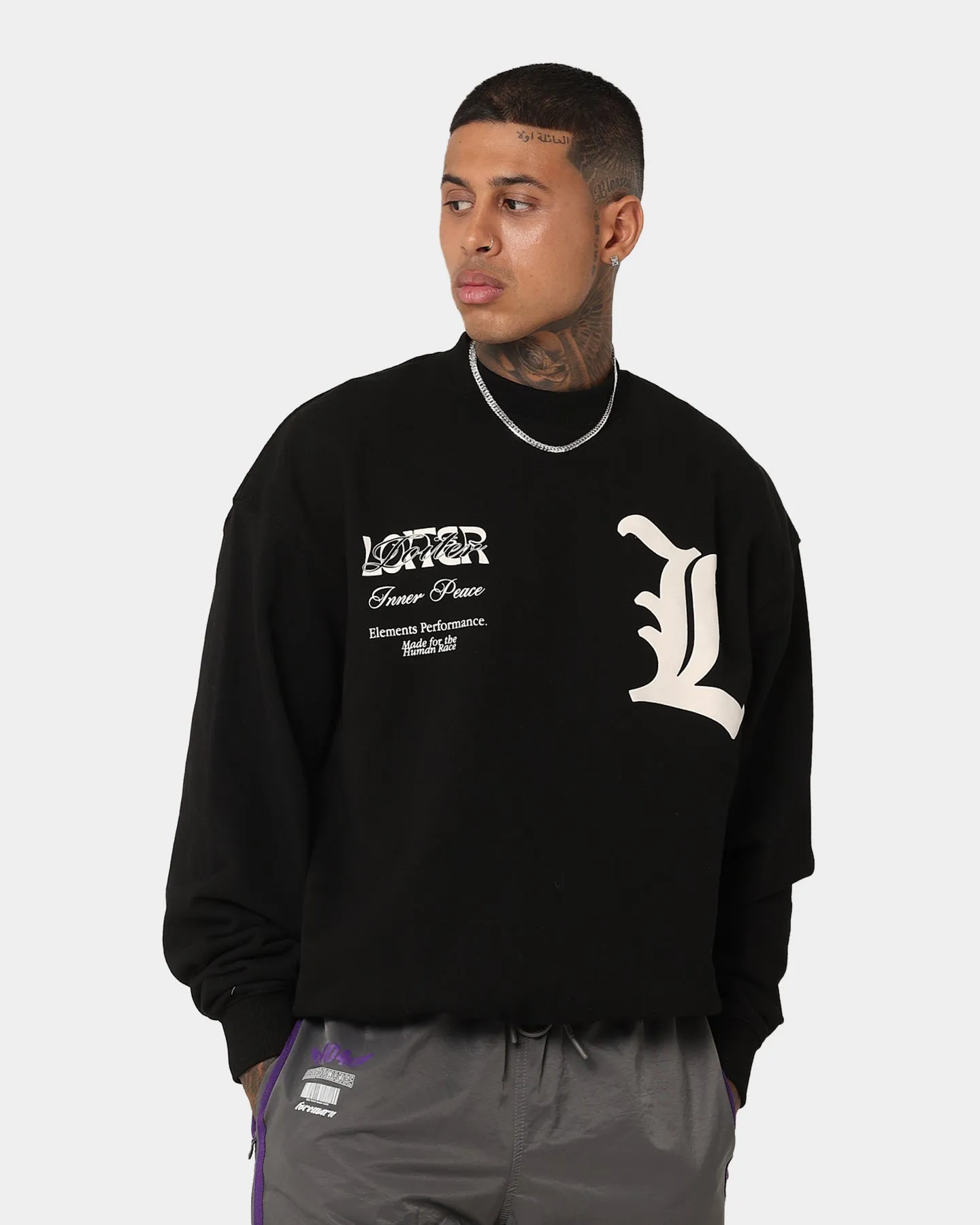 Loiter Art Studio Crewneck Black