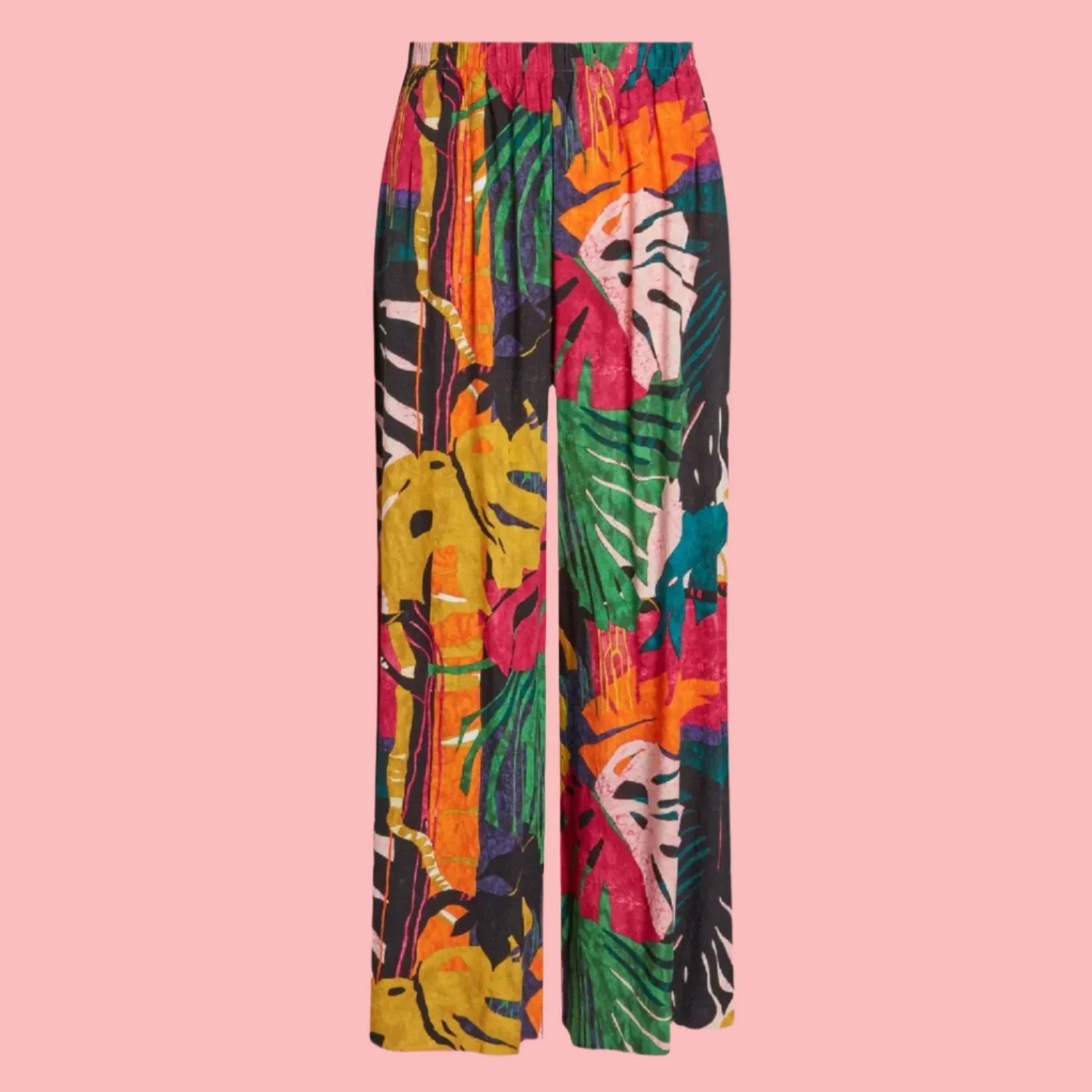 Long Wide Leg Pants - Fern Grotto