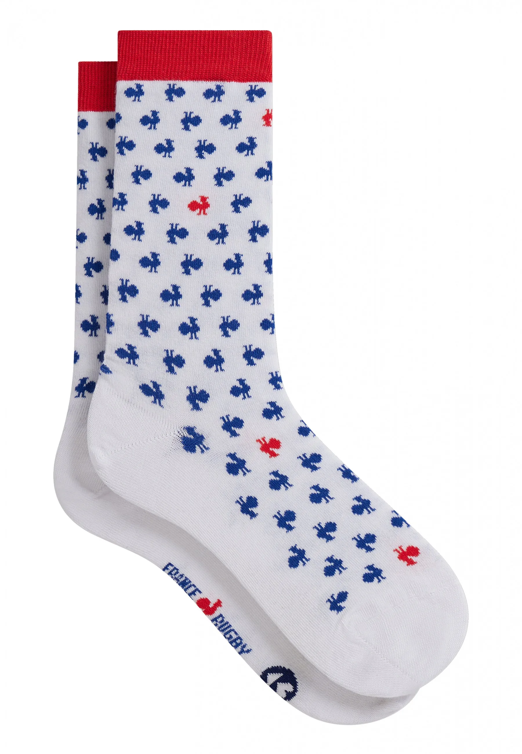 Lucas Duo Coq Bleu Blanc Rouge XV De France - Duo De Chaussettes En Coton