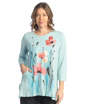 M62-1828 - Mint Graceful Mineral Slub Tunic