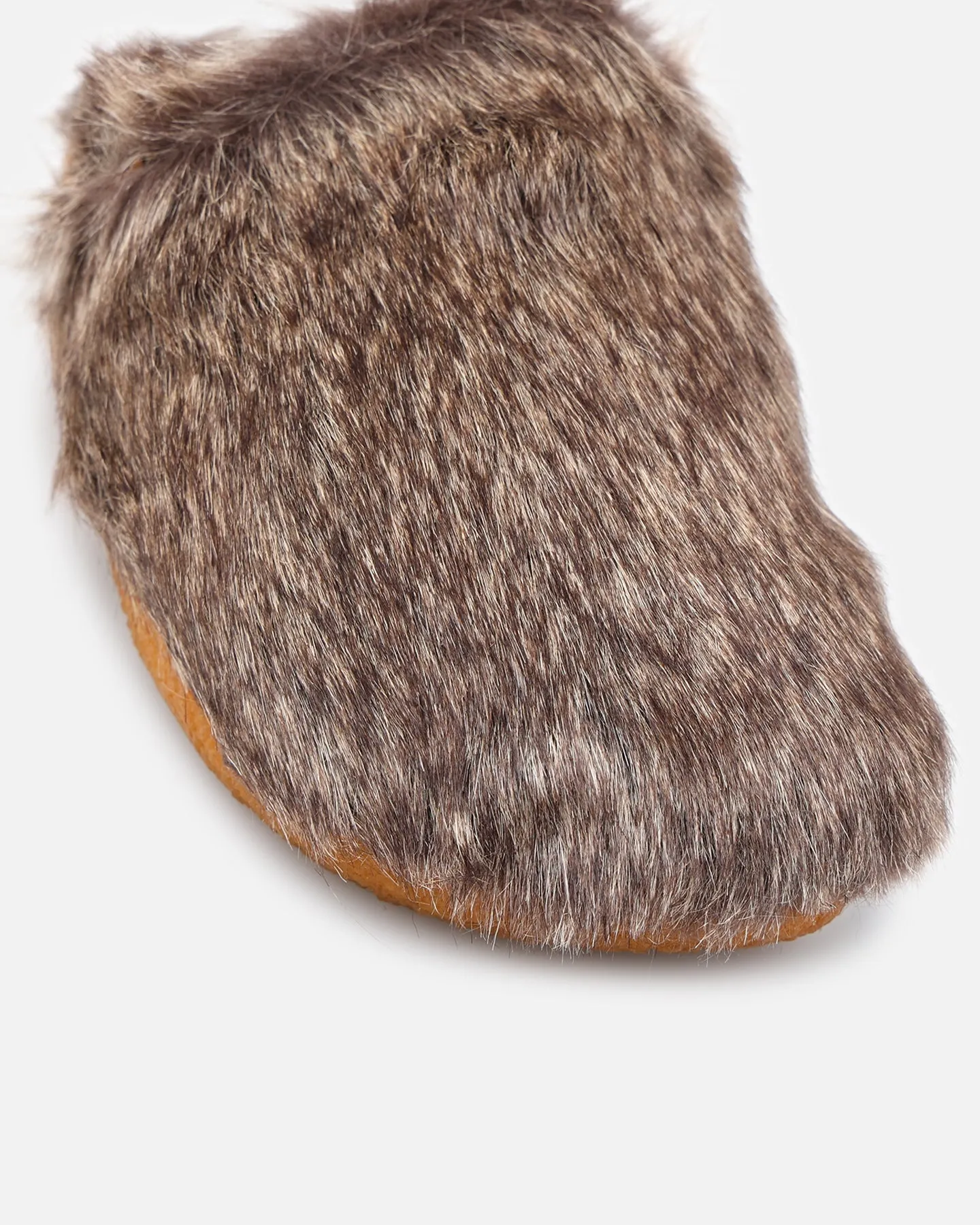 Malibu Sandals Women's Coyote Mule Faux Fur Brown