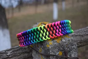 Manta ray M braid Dog collar