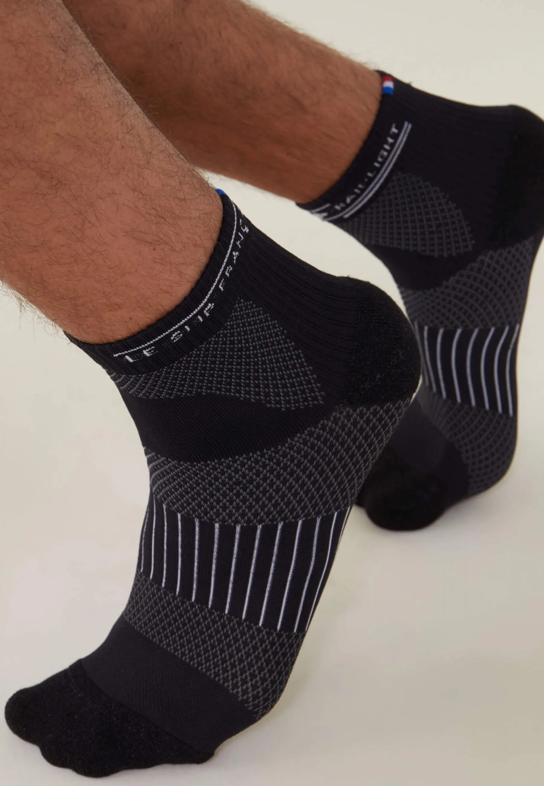 Marathon Noir - Chaussettes De Sport En Polyamide