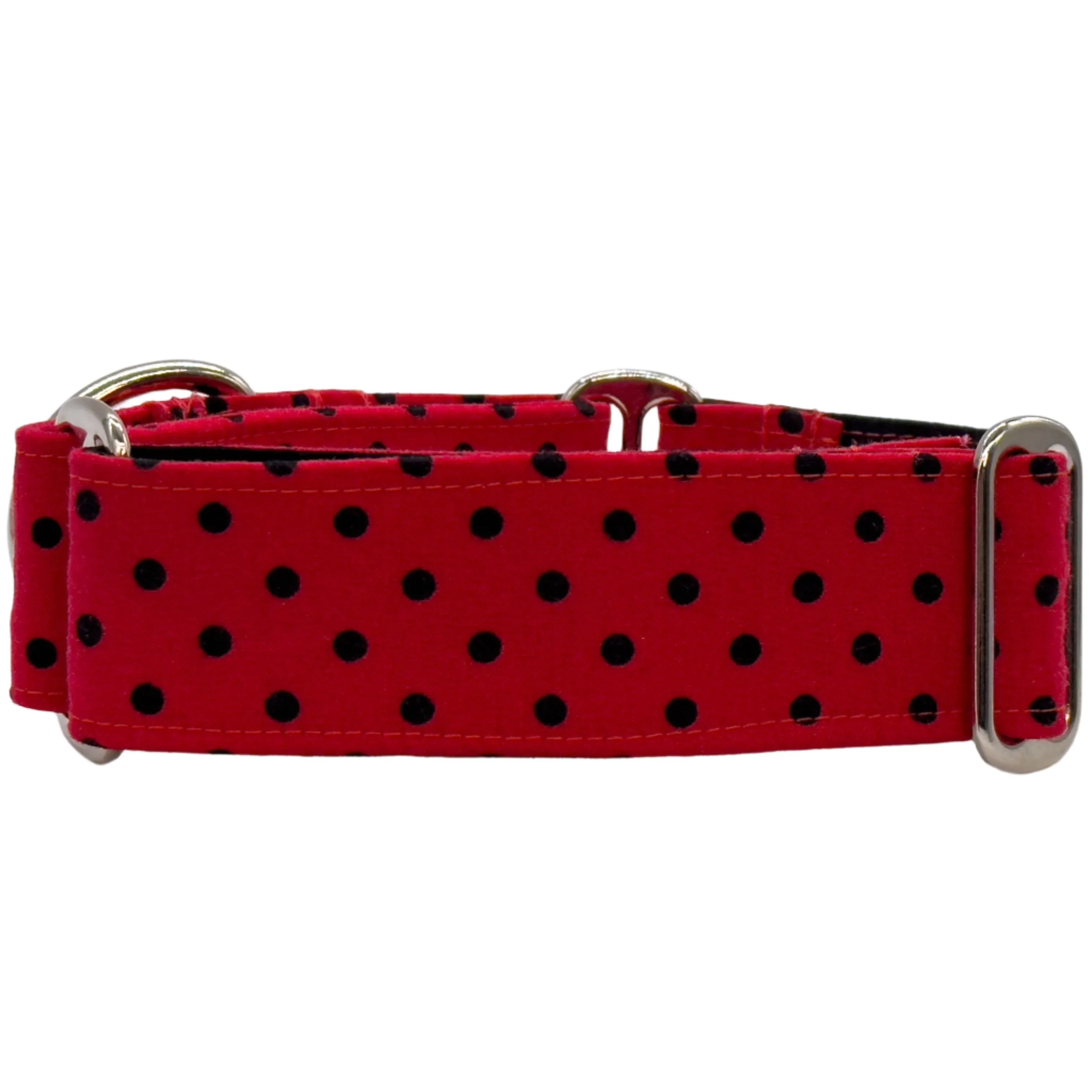 Martingale Collar - Retro Rouge Polka Parade