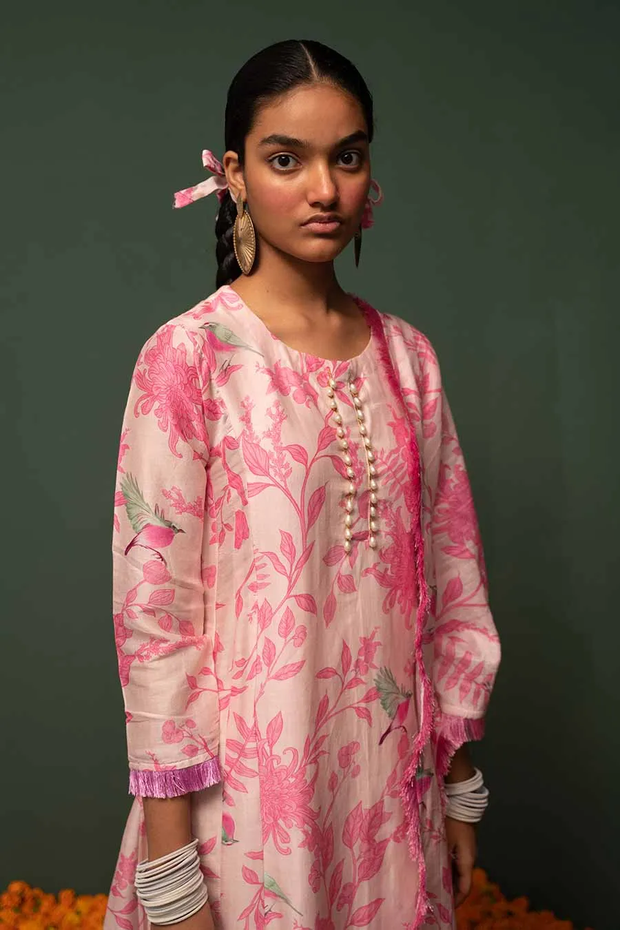 Masakali Pink Printed Kurta Set