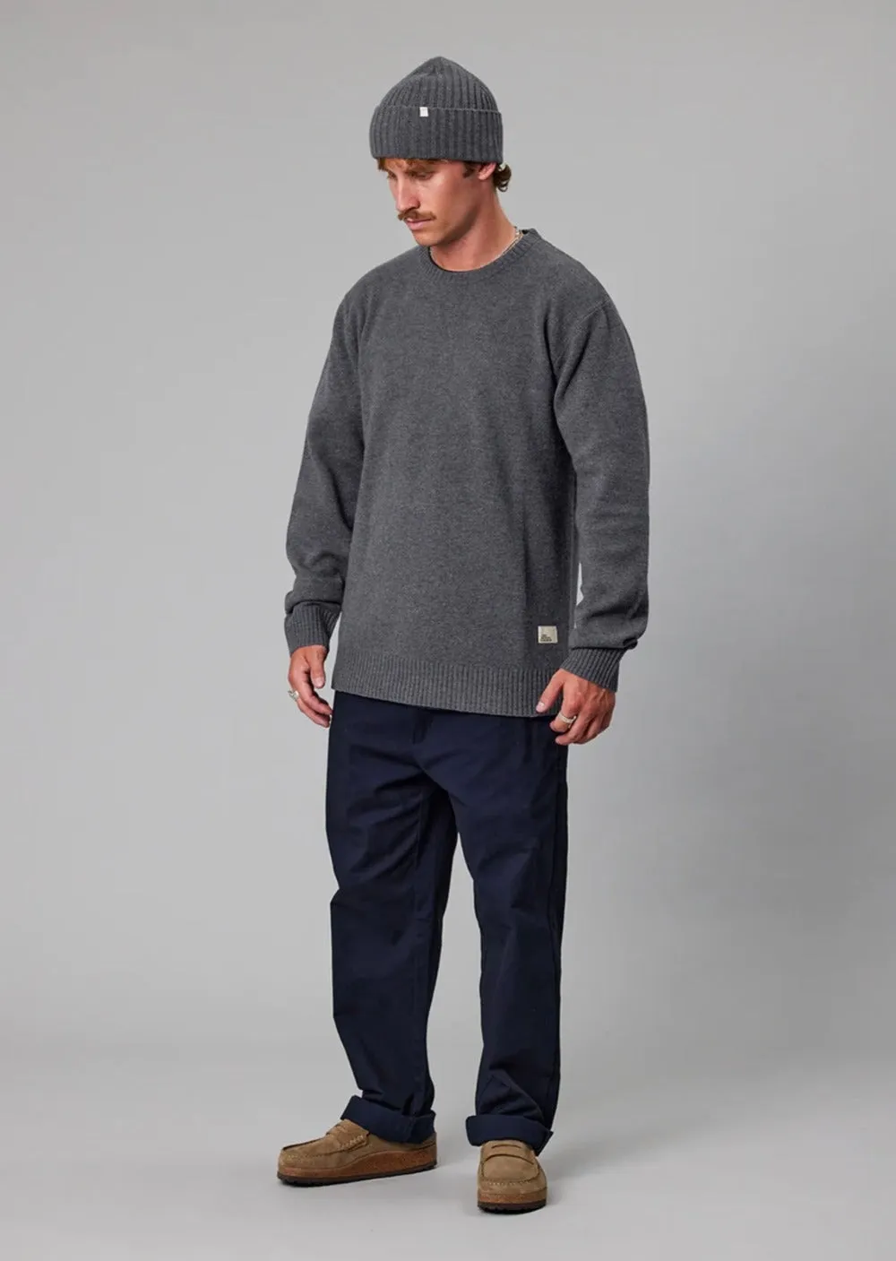 Merino Sea Crew Ash