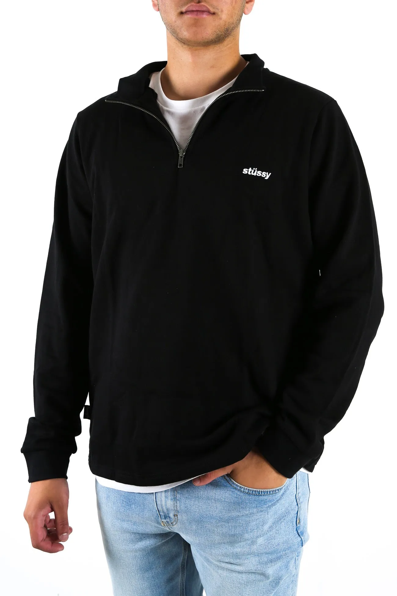 Miles 1/4 Zip Black