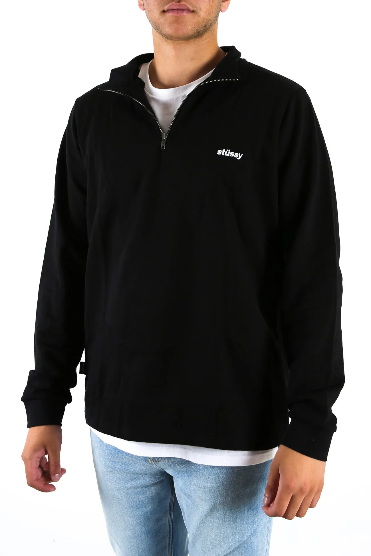 Miles 1/4 Zip Black