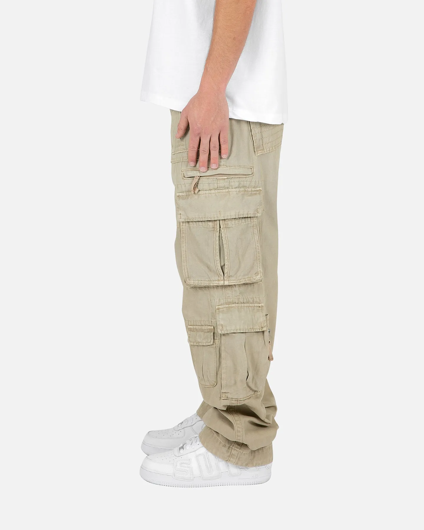 MNML Military Cargo Pants Brown