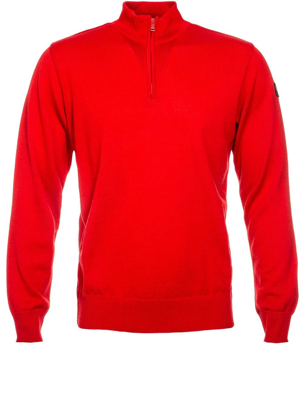 Mock-neck Jumper Red