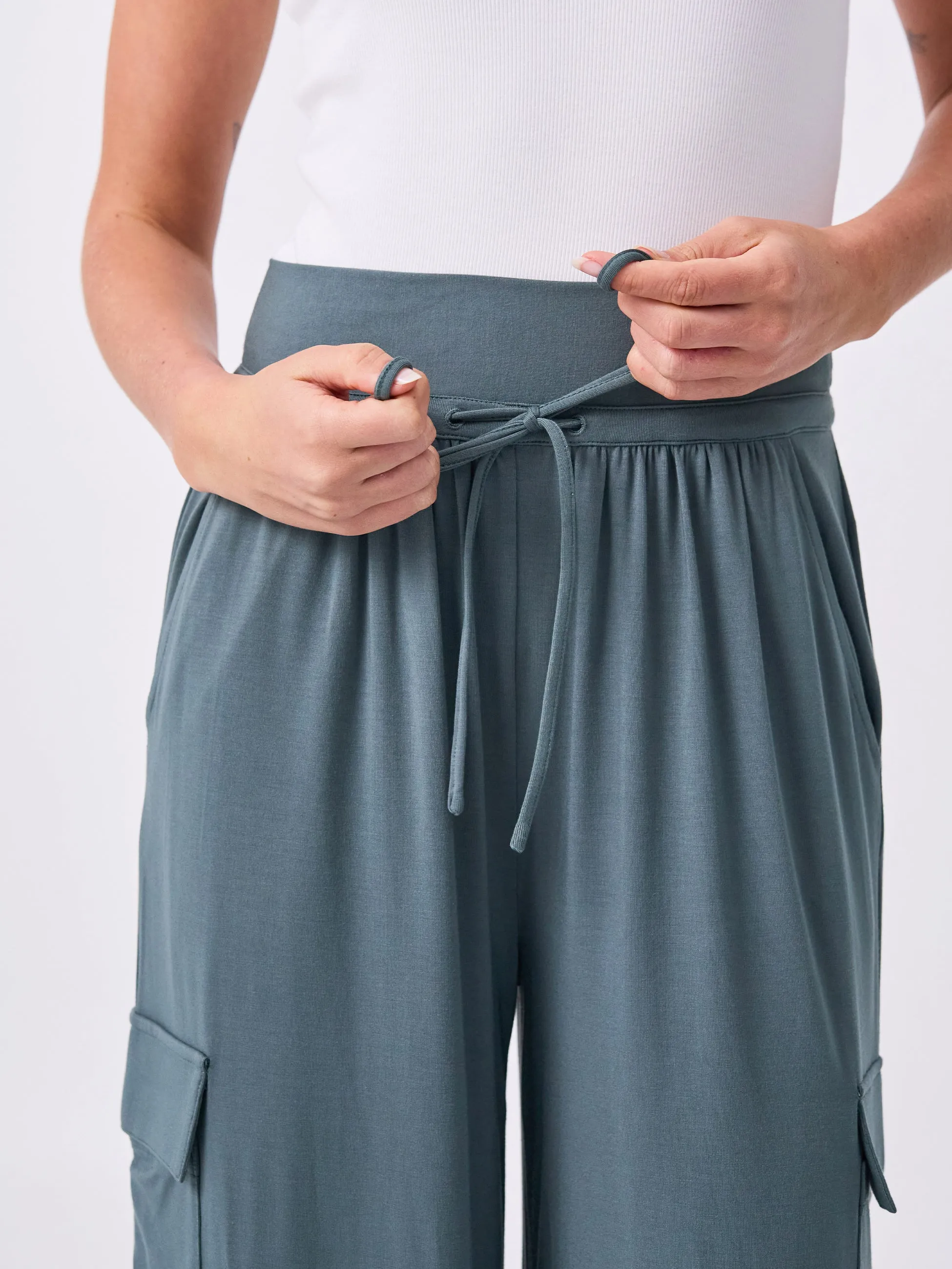 Modal Freedom Cargo Pant - Sage