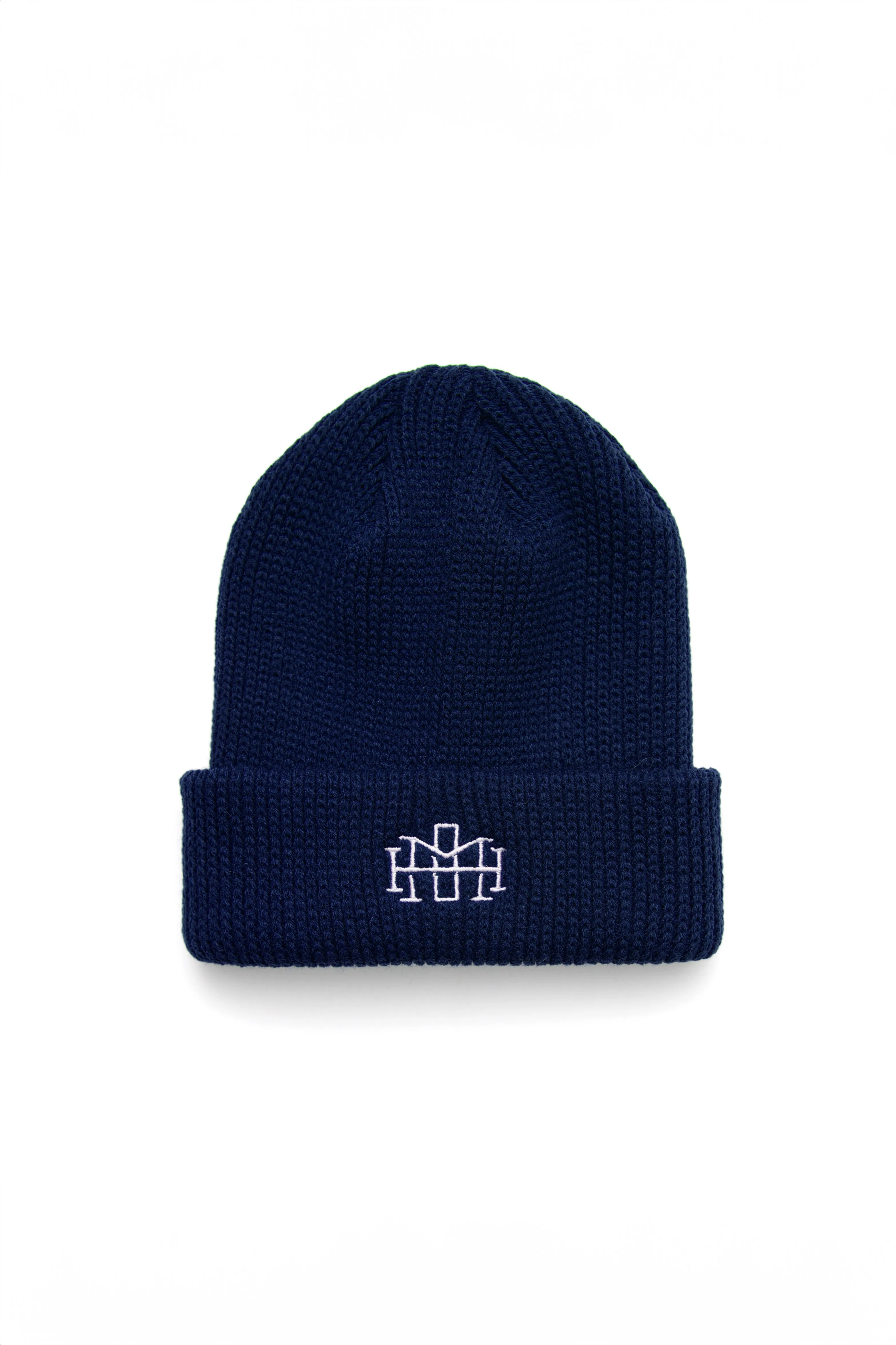 Monogram Beanie - Navy