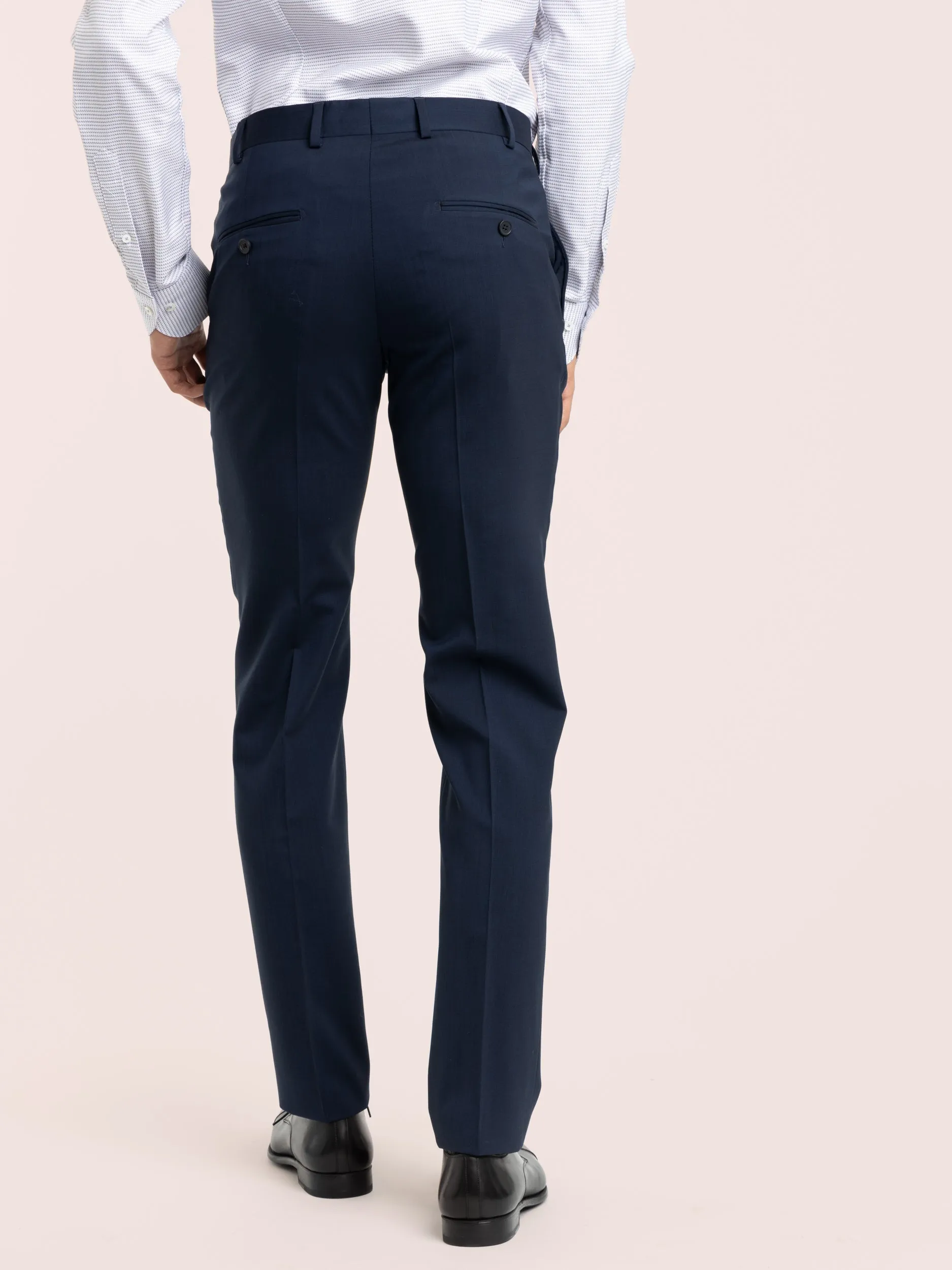 Navy Wool Dress Pants